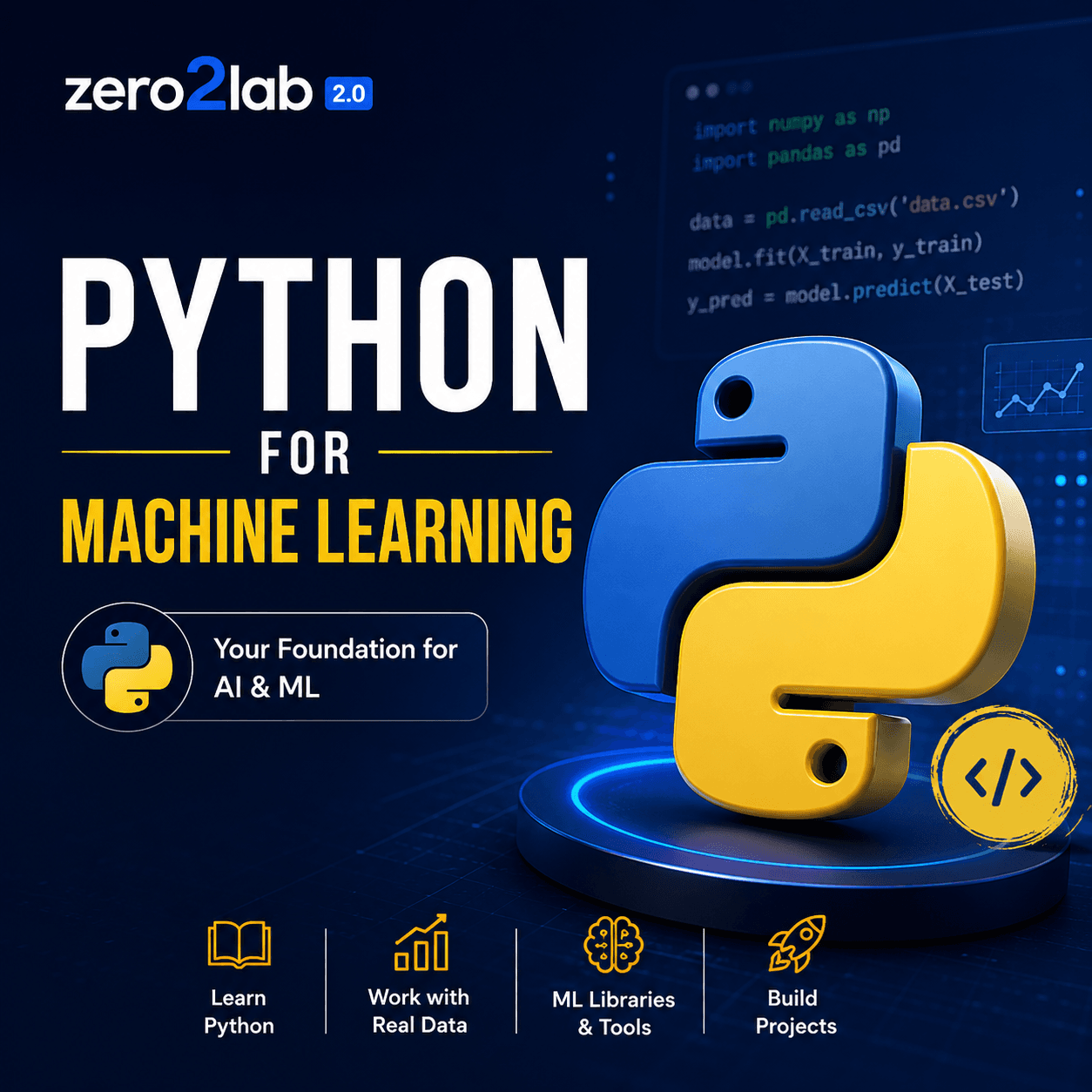 Python for Machine Learning course