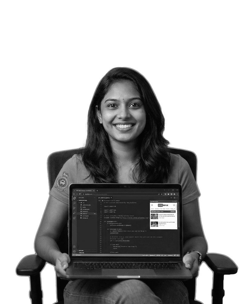 Successful confident developer